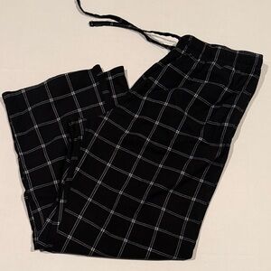 Stylish Black Checkered Lounge Pants